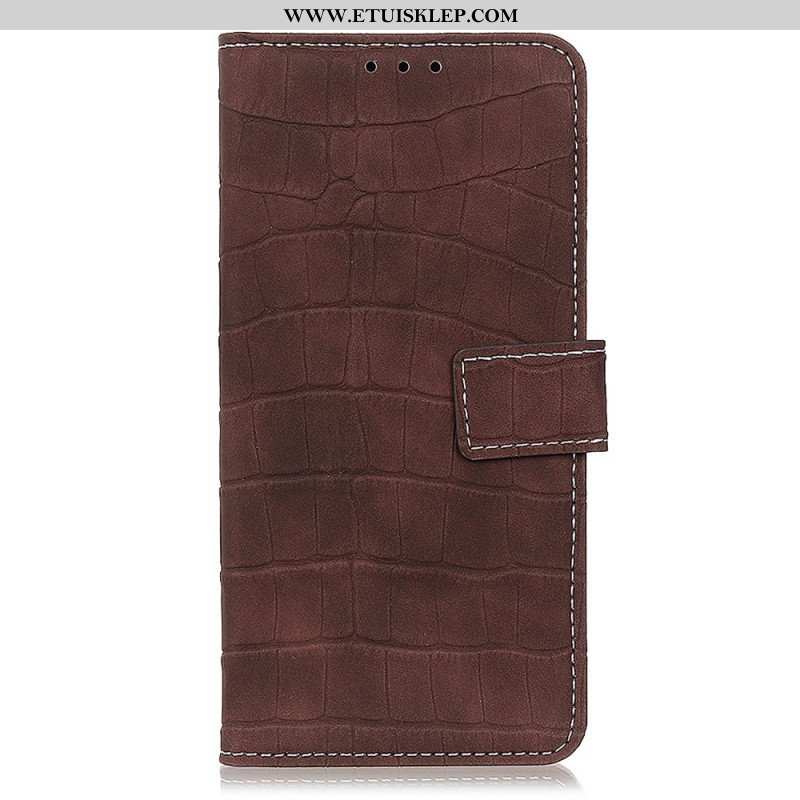 Etui Folio do Moto G73 5G Krokodyl